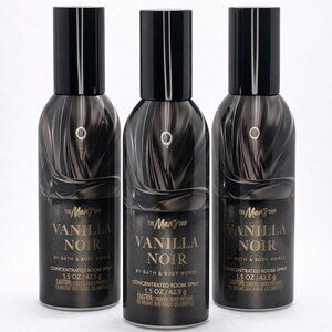 Bath & Body Works 3Pack VANILLA NOIR Room Spray